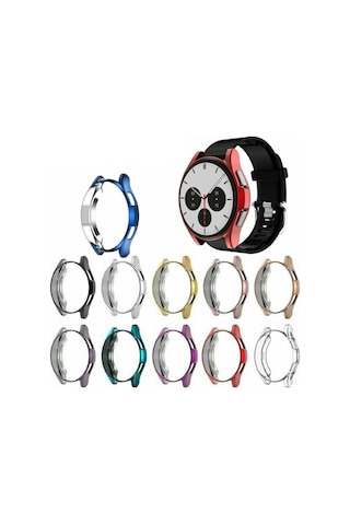 Samsung Uyumlu Galaxy Watch 4 40Mm Silikon Kapak Kılıf Ekran Koruyucu