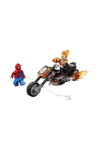 LEGO® ǀ Marvel Örümcek Adam, Ghost Rider Motosikletine Karşı 76335 -6 Yaş ve Üzeri Çocuklar için Yaratıcı Oyuncak Yapım Seti (72P)
