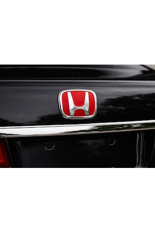 Honda Cıvıc 1992-1995 Eg Kasa Uyumlu Oem Kırmızı Arka Bagaj Logo Amblem