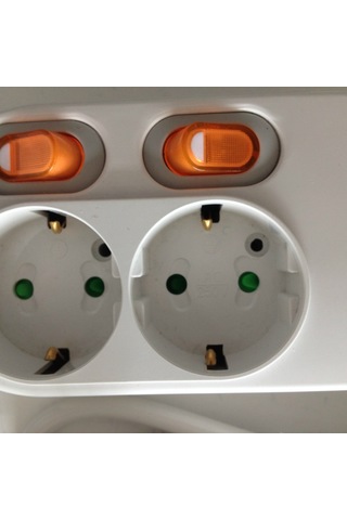 Joyjadehub Kore Priz Şeridi 2 Çoklu Anahtar Priz Avrupa