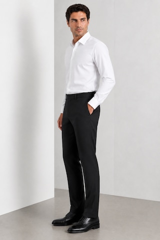 Bihan Store Erkek Klasik Pilesiz Zeta Gabardin Kumaş Regular Pantolon Mc324-siyah