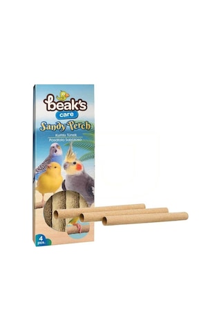 Beaks Kuşlar için Kumlu Tünek 4'lü Paket