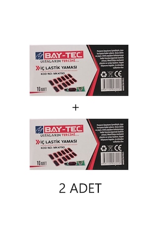 Bay-tec Iç Lastik Yaması Bisiklet Motosiklet Tamir Kiti Kod:mk4790 2 Adet
