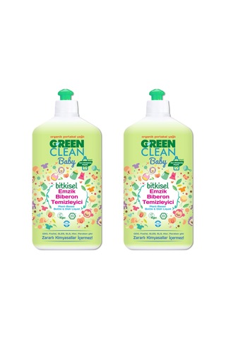 Green Clean Baby Organik Portakal Yağlı Bitkisel Biberon ve Emzik Temizleyici 2 x 500 ML