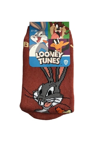 Çimpa Looney Tunes Figürlü Unisex Havlu Çorap Çok Renkli