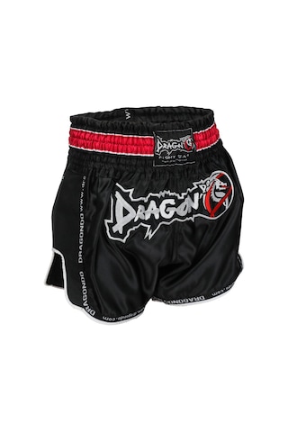 Dragondo Mt3075 Retro Neo Muaythai Şortu Siyah Retro Muay Thai Şort Siyah
