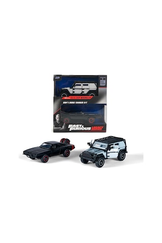 Jada Fast And Furious Tej's Jeep Wrangler Dom's Dodge Charger R/t Model Araba