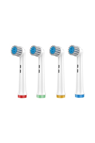 Sensetive - Ekstra Yumuşak Oral-b Uyumlu Diş Fırçası Başlığı - 4 Adet Yedek Başlık