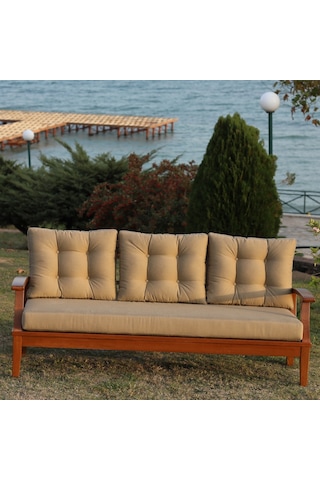 Çengelköy Bahçe Oturma Grubu 3-1-1 -Ahşap Koltuk Ve Sehpa Seti