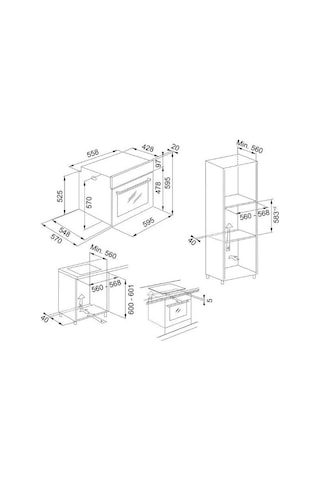 Franke FSM 82 H XS Black Glass Inox Fırın