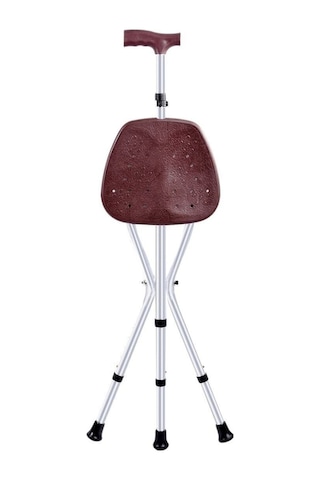 Medikaltec Oturaklı Baston Oturaklı Baston Yüksekliği Ayarlanır