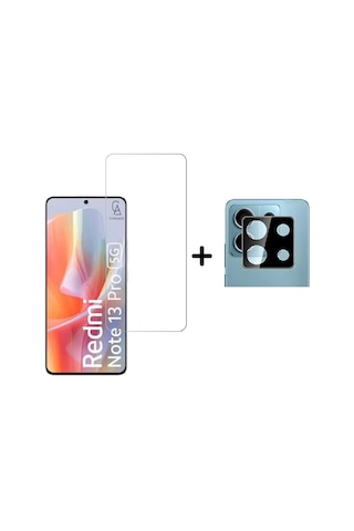 Xiaomi Redmi Note 13 Pro 5g Temperli Cam Ekran Koruyucu Ve Kamera Lens Koruyucu Seti