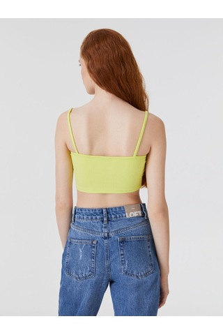 Loft Crop Kadın Atlet Green Sheen