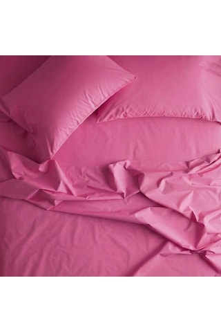 Prime Sleeks %100 Pamuk Yastık Kılıfı 2 Adet - Fuşya - 50x70cm Fuşya