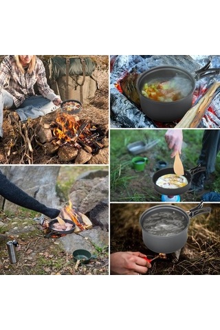 Ulzyvf Canlı Renkli Kamp Kaseleri, 10 Hb Çok Renkli Set, Sofra Ekipmanları Çok Renkli