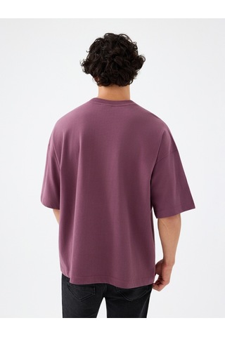 Crop Erkek Tshirt K.kol Bordo