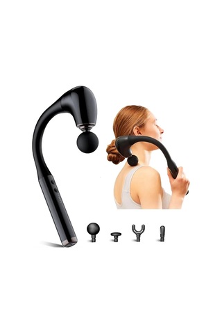 Ergonomik Masaj Aleti 9 Hızlı Derin Doku 4 Başlıkla Çok Renkli