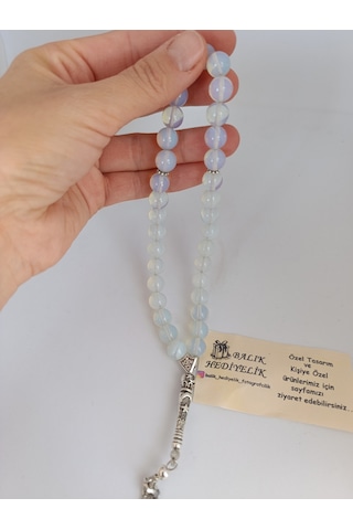 Balıkhediyelik Doğaltaş Opal Aytaşı Tespih 10 Mm-1022