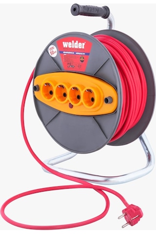 Seyyar Makaralı Uzatma Kablosu 3 x 2.5 MM 50 M