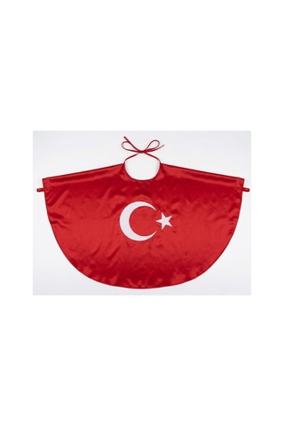 Çlm Store Türk Bayraklı Ayyıldızlı Pelerin Kırmızı 10 Adet Kırmızı 10 Adet