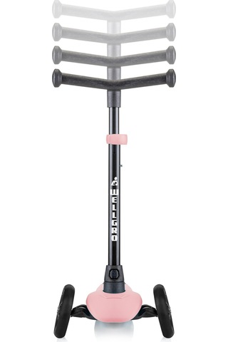 Wellgro Turbo 3 Tekerli Yükseklik Ayarlı Scooter, Pembe Pembe