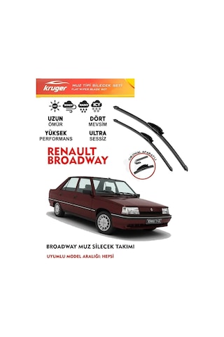 R 9 Brodway Cam Muz Silecek Takımı 1.4 1.6 1.8 Motor Araca Özel Aparat Muz Tipi