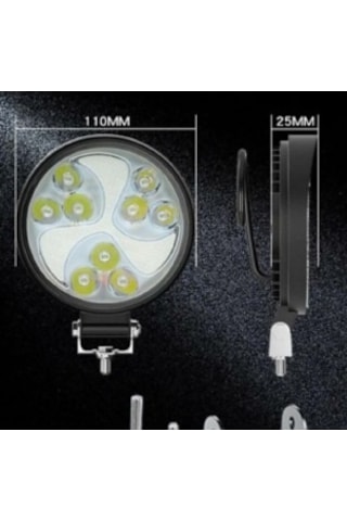 Bumerang 27W Tekne Yuvarlak Led Sis Ve Çalışma Lambası