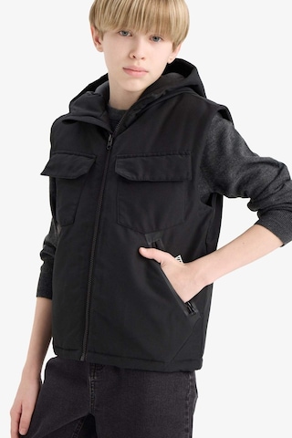Defacto Erkek Çocuk Su İtici Kapüşonlu Yelek C4340a825aubk27 Siyah
