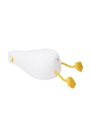 Neevoyu Yumuşak Silikon Ördekleye Gece Lambası - 3 Parlaklık Seviyesi, 30 Dakika Zamanlayıcı, 1200mah Pil, Akşam Yemeği Işığı, Oyuncağı - Sarı K-1096 Diğer