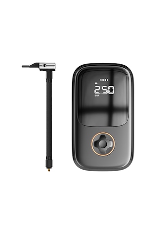 Yaozixa Siyah Akıllı Taşınabilir Hava Pompa, Otomobil Motosiklet Bisiklet Lastik Şişirme, 2000mah Pil İle Powerbank, Otomatik Doldurma Durdurma, 130psı Maksimum Basınç