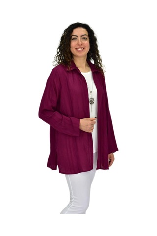 Shine Kadın Gömlek Tişöt 2 Li Kombin Takım Bgl-st04660 bordo