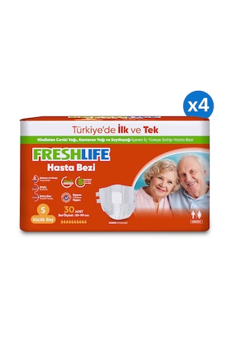 Freshlife Belbantlı Yetişkin Hasta Bezi S 4 x 30'lu