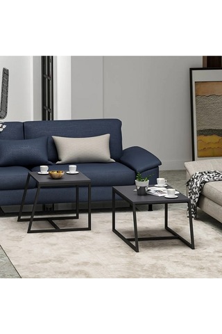 Orta Sehpa Max Metal Ayak Antrasit 2'li