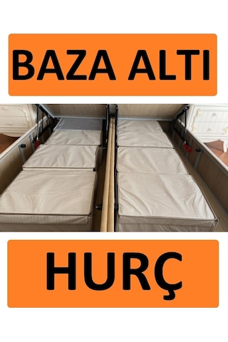 Yegge 6 Adet Set Baza Ve Çekyat Tipi Kutu Duvarlı Kalın Hurç 50x40x19 Baza Altı Hurç Çok Amaçlı Kutu Hurç Yegge Baza