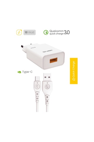 Jopus JO-S04 Type-C Rapido QC 3.0 18 W Şarj Cihazı