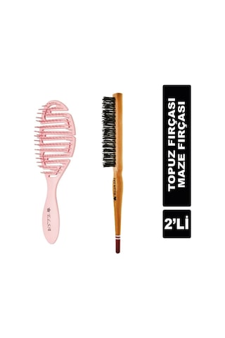 Professional Maze Ve Topuz Fırçası Üç Boyutlu Fırça