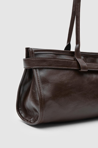 Enyola Vintage Baget Çanta Acı Kahve Acı Kahve
