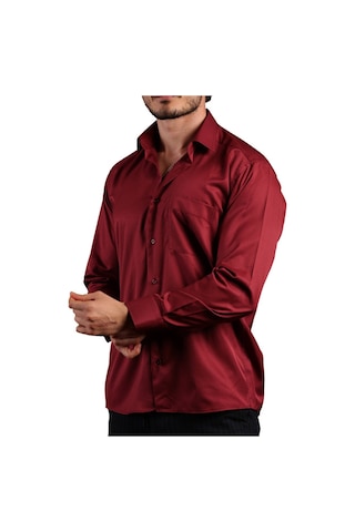 Dicotto Bordo Büyük Beden Rahat Kesim Micro Kumaş Kol Düğmeli Regular Fit Erkek Gömlek - 190-13 001