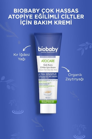 Biobaby Kuru ve Atopik Ciltler için Şampuan 300 ML + Krem 100 ML