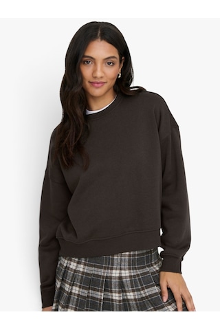 Only Onlbest L/s Crew Neck Swt Kadın Kahverengi - 15338727