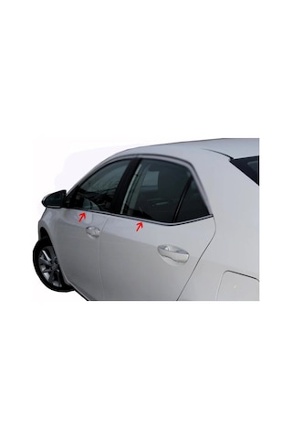 Toyota Corolla Uyumlu Krom Cam Çıtası 4 Prç. 2014 - 2018