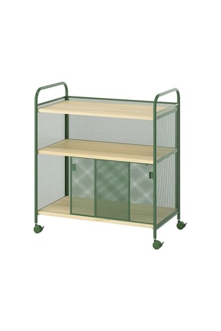 Ikea Nålmakare Servis Arabası, Koyu Yeşil-metal, 79x44x88 Cm