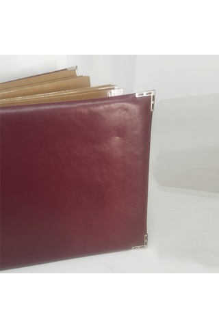 Fixall 29 x 21 CM 20 Yaprak Özel Tasarımlı Deri Kapaklı Yapışkanlı Albüm