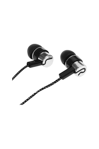 Yurt İçin Kulaklık Stereo Gürültü Azaltma Tpe 3.5 MM Kulak İçi Kablolu Stereo Örgü Kulaklık