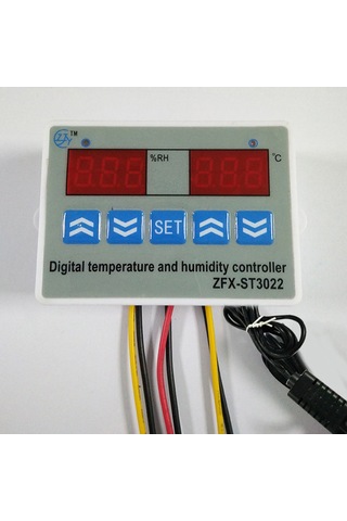 Suofeng Dijital Çift Ekranlı Sıcaklık Ve Nem Kontrol Cihazı - Dondurucu Ve Kuluçka İçin