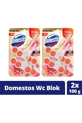 Domestos Tuvalet Bloğu Yıldız Çiçeği Ejder Meyvesi 2 x 100 G