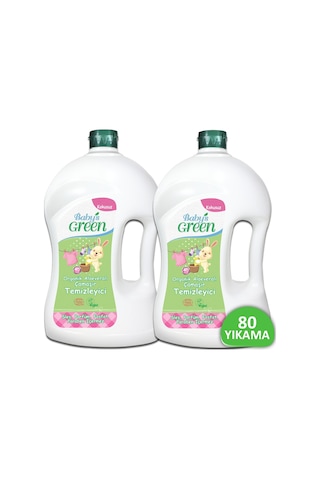 Baby's Green Organik Kokusuz Bebek Çamaşır Deterjanı 2'li Set Baby's Green Organik Kokusuz Bebek Çamaşır Deterjanı 2'li Set