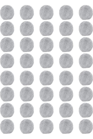 Tenfowee Pencere Temizleme Robotları İçin 40 Adet Gri Mikrofiber Temizlik Bezi - Leke Ve Iz Olmadan Etkili Temizlik Gri