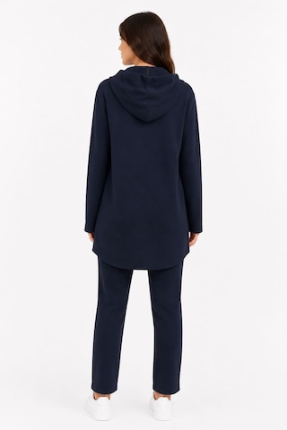 Neden Tekstil Kadın Kapüşonlu Lacivert Rahat Sweatshirt