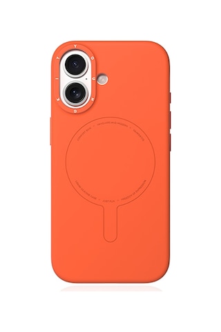 Apple Uyumlu iPhone 17 Kılıf M-safe Şarj Özellikli Youngkit Morandi Serisi Kapak Turuncu Turuncu